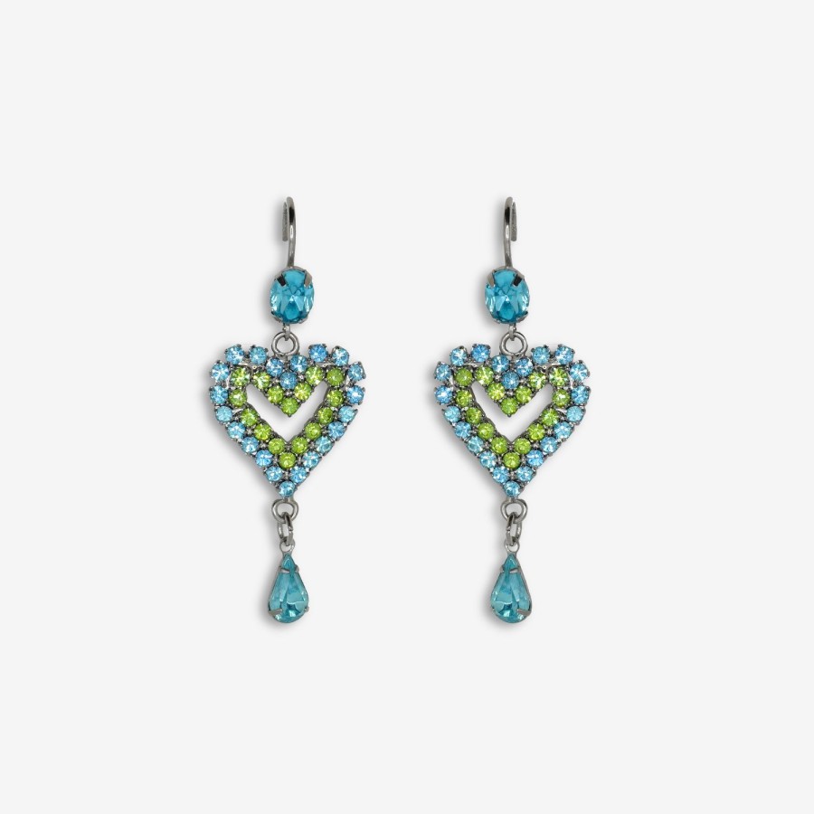 Earrings Tarina Tarantino | Two Tone Heart