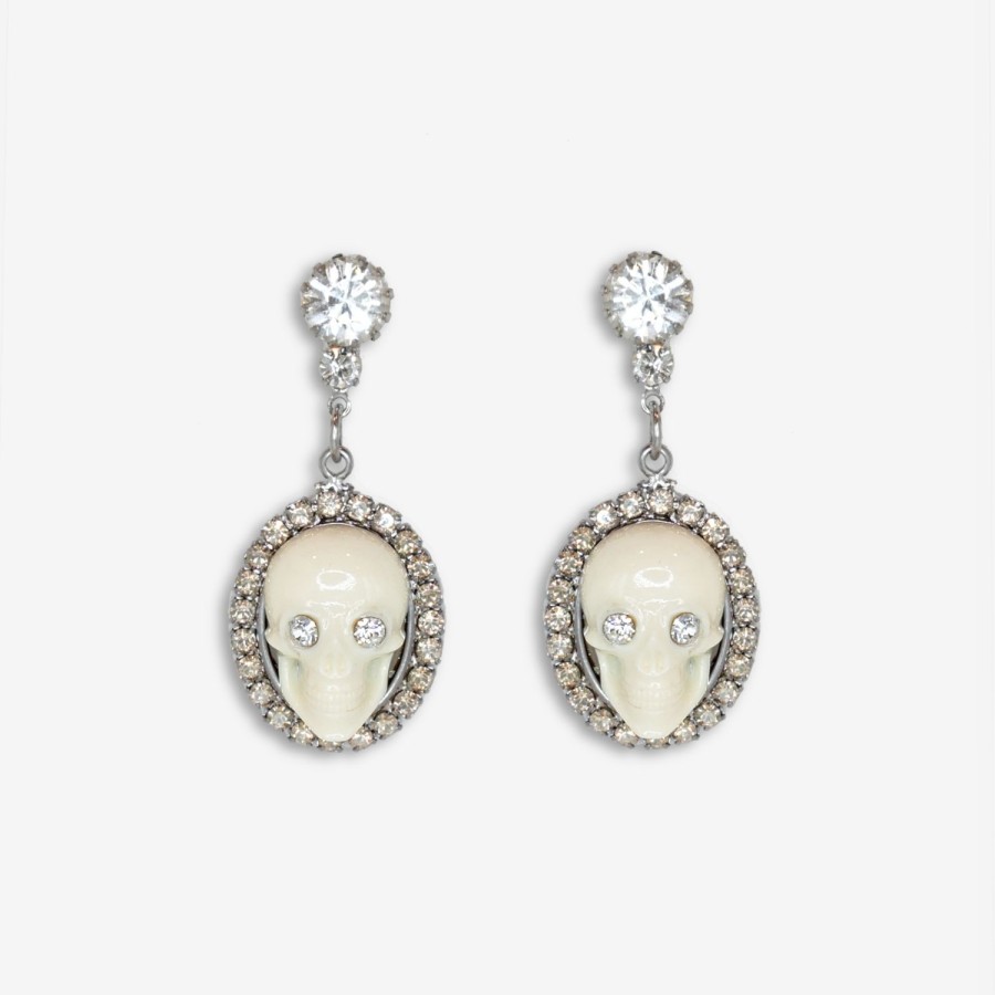 Earrings Tarina Tarantino | Framed Skull Earrings