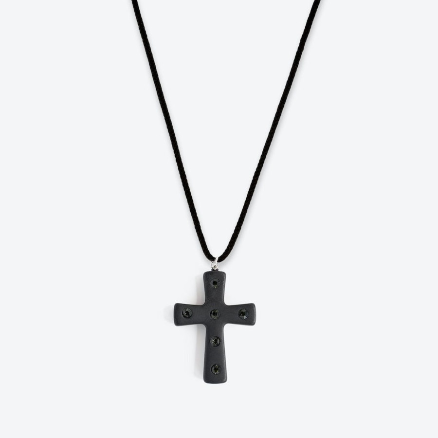 Necklaces Tarina Tarantino | Cross Cord Necklace