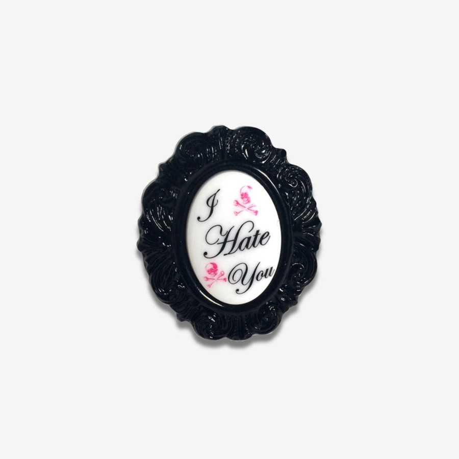 Rings Tarina Tarantino | Hate You Baroque Ring Black