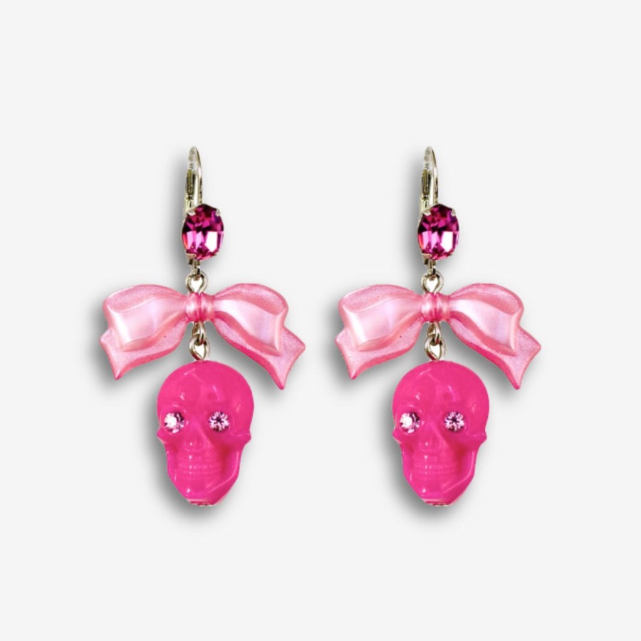 Earrings Tarina Tarantino | Skull Bow Earrings