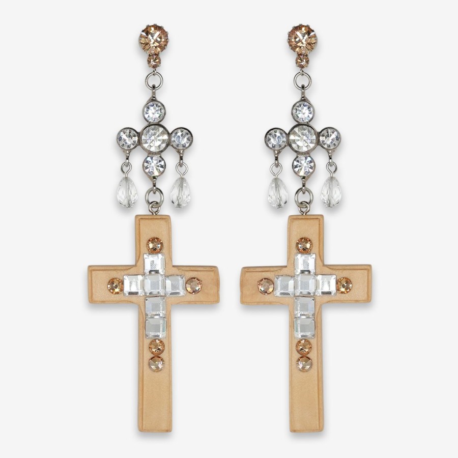 Earrings Tarina Tarantino | Cross Drop Earrings