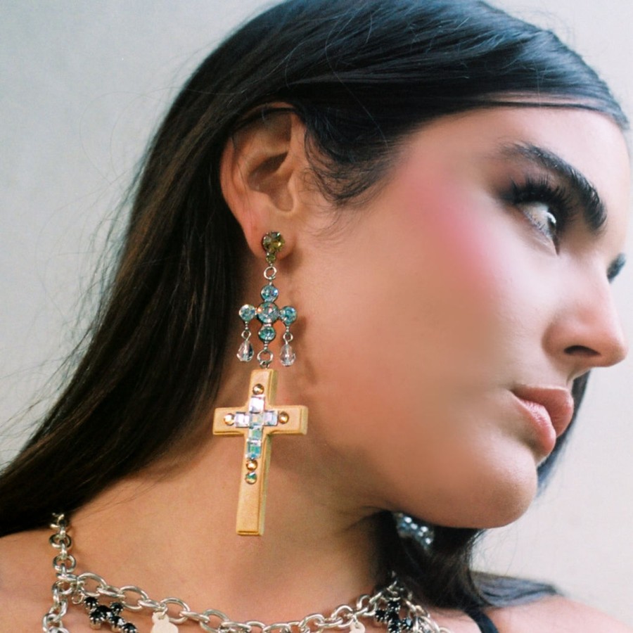 Earrings Tarina Tarantino | Cross Drop Earrings