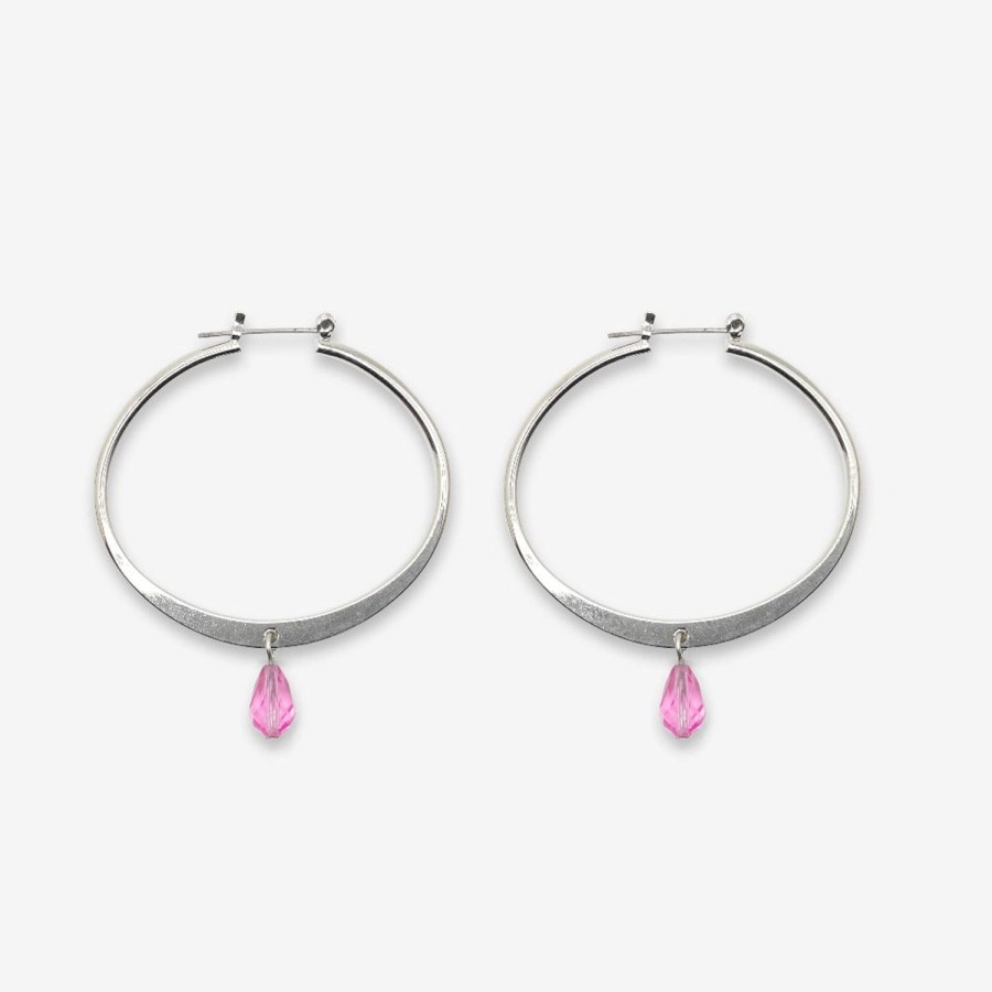 Earrings Tarina Tarantino | Oval Drop Hoops