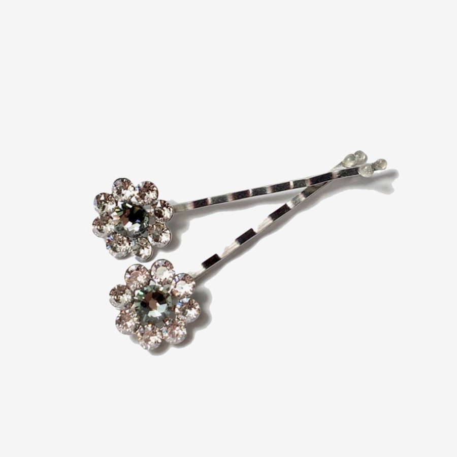 Hair Accessories Tarina Tarantino | Crystal Flower Bobby Set