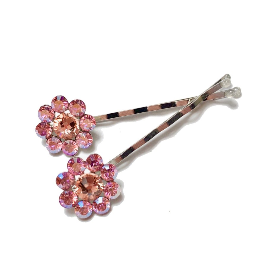 Hair Accessories Tarina Tarantino | Crystal Flower Bobby Set